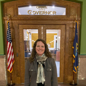 Andrea Davis at the Office of the Governor