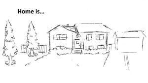 Sketch of a single-family home